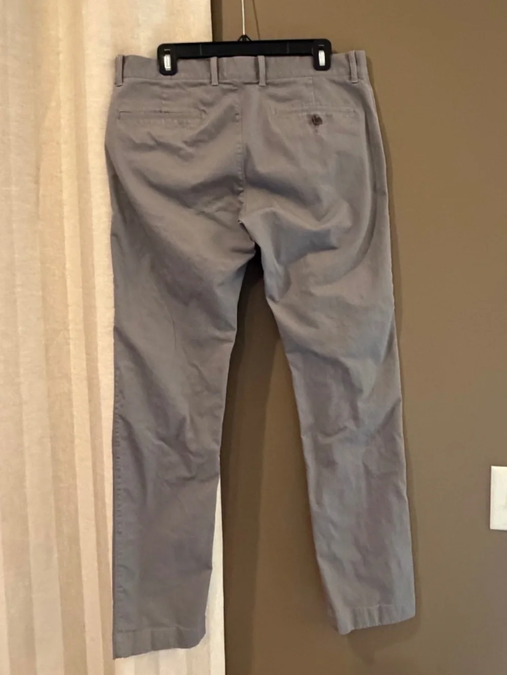 J. Crew Flex Gray Pants Slim Stretch Performance Chino Casual, Size 32x32